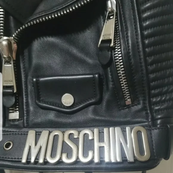 Moschino Biker jacket backpack - Picture 5 of 8